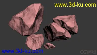 3D打印模型苔藓石头  免费的图片