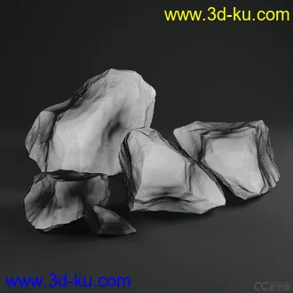 3D打印模型苔藓石头  免费的图片