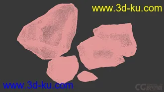 3D打印模型苔藓石头  免费的图片