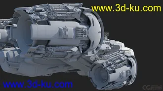 3D打印模型科幻舰艇，未来舰艇，普罗米修斯飞船，原创作品。的图片