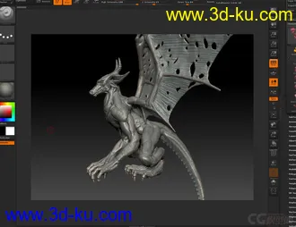 3D打印模型ZB 原创怪物 应该算是龙吧的图片