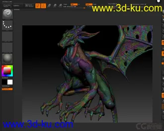 3D打印模型ZB 原创怪物 应该算是龙吧的图片