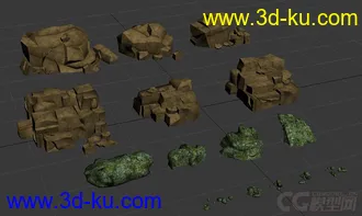 3D打印模型石头的图片
