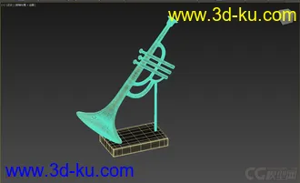3D打印模型小摆件，号，小号，喇叭的图片