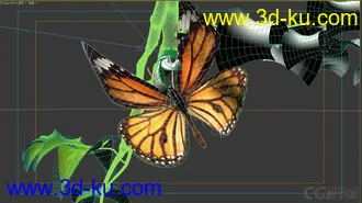 3D打印模型超精致蝴蝶破茧动画的图片