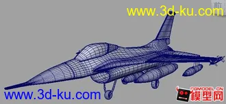 3D打印模型很经典的F-16战机的图片