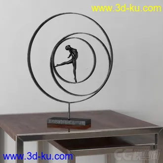 3D打印模型小摆件，高精，写实，舞者的图片
