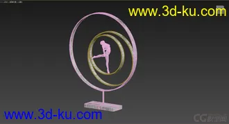 3D打印模型小摆件，高精，写实，舞者的图片