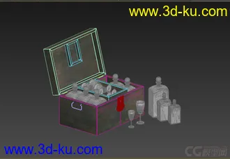 3D打印模型小摆件，高精，写实，复古，瓶子杯子的图片