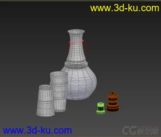 3D打印模型小摆件，高精，写实，瓶子杯子的图片