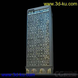 3D打印模型夜景配楼的图片