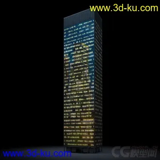 3D打印模型夜景配楼的图片