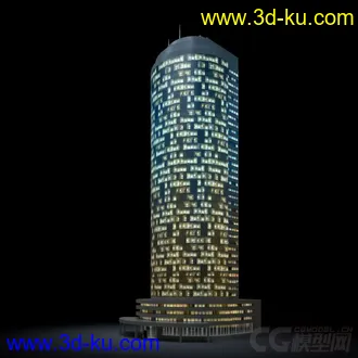 3D打印模型夜景配楼的图片