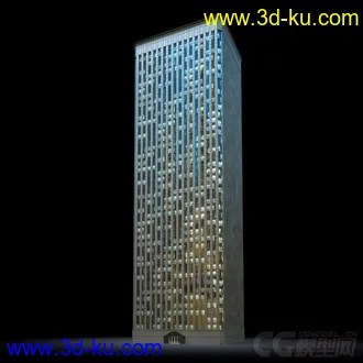 3D打印模型夜景配楼的图片
