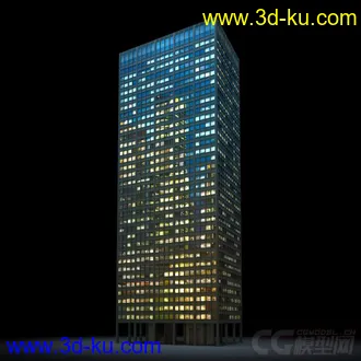 3D打印模型夜景配楼的图片