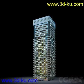 3D打印模型夜景配楼的图片