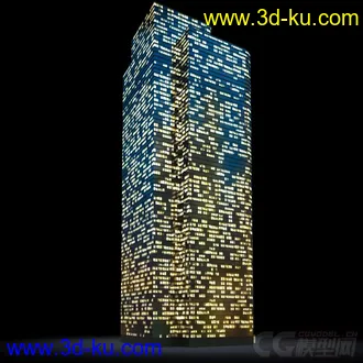 3D打印模型夜景配楼的图片