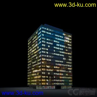 3D打印模型夜景配楼的图片