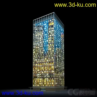 3D打印模型夜景配楼的图片