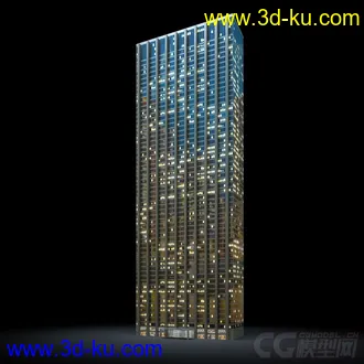 3D打印模型夜景配楼的图片