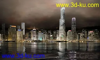3D打印模型夜景配楼的图片