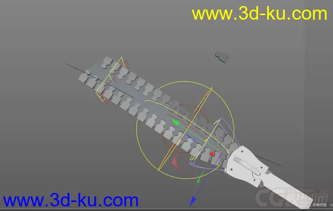 拉链C4D源文件  zipper  可开合 可做动画模型的图片2