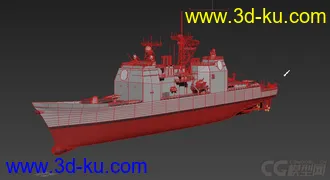 3D打印模型美国海军巡洋舰 TICONDEROGA的图片
