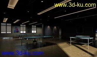3D打印模型兵乓球室的图片