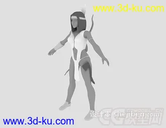 3D打印模型女猎人的图片