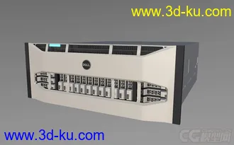 3D打印模型dell poweredge 戴尔服务器组 磁盘阵列 刀片式服务器的图片