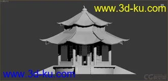 3D打印模型八角亭的图片