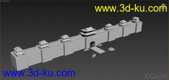 3D打印模型长安城墙的图片