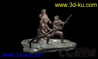 3D打印模型消防雕塑的图片