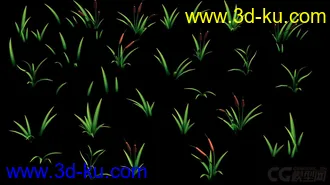 3D打印模型Q版影视动画  小草  各种合拼的图片