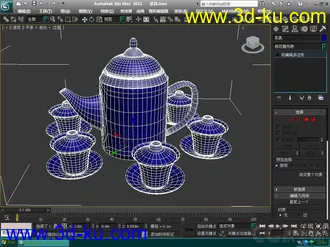 3D打印模型茶具的图片