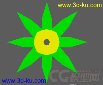 3D打印模型长的像花的飞镖的图片