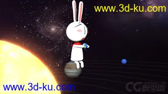3D打印模型爱哭兔！骨骼绑定加面片表情绑定的图片