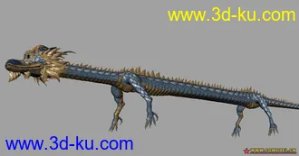 3D打印模型高模龙，带贴图的图片