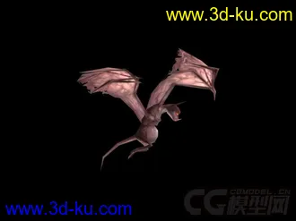 3D打印模型四翼蝙蝠邪恶霸主带贴图带蒙皮的图片