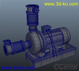 3D打印模型工业供水泵一个的图片