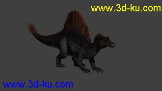 3D打印模型棘背龙（带绑定动画）的图片