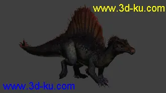 3D打印模型棘背龙（带绑定动画）的图片