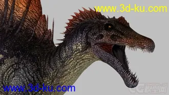 3D打印模型棘背龙（带绑定动画）的图片