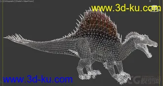 3D打印模型棘背龙（带绑定动画）的图片