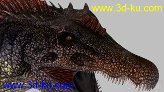 3D打印模型棘背龙（带绑定动画）的图片