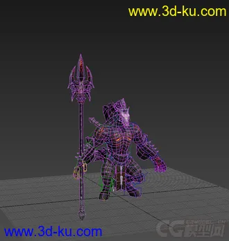 3D打印模型地狱使者勾魂马面带贴图带蒙皮的图片