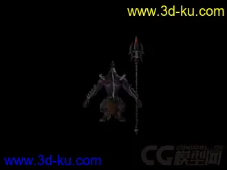 3D打印模型地狱使者勾魂马面带贴图带蒙皮的图片