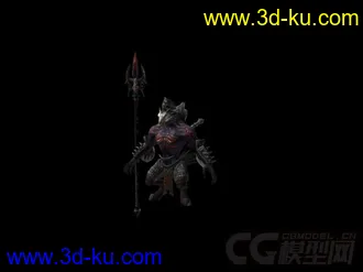 3D打印模型地狱使者勾魂马面带贴图带蒙皮的图片