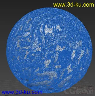 3D打印模型龙凤球的图片