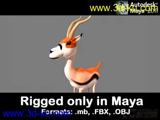 3D打印模型瞪羚瞪羚瞪羚的图片